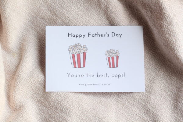 Father's Day Popcorn Card