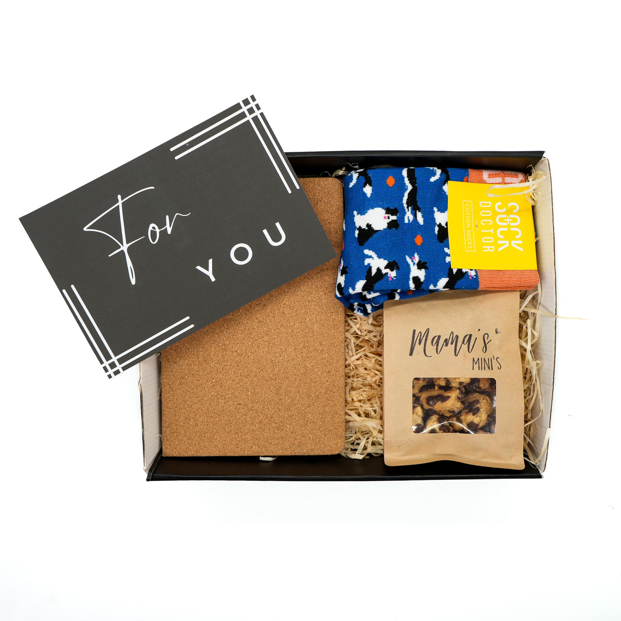 socks snacks and supplies gift box ground culture